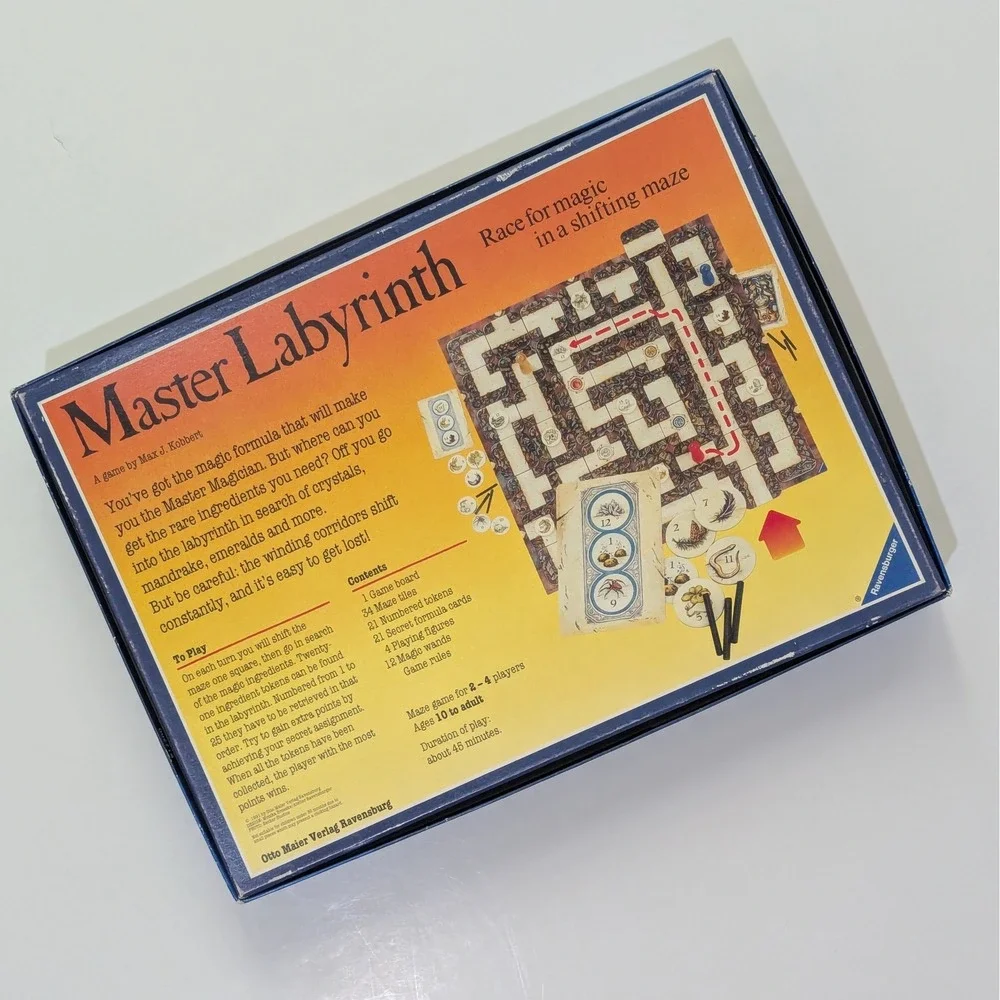 1991 Ravensburger MASTER LABYRINTH  Maze Board Game First Edition Complete!!